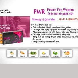 Viên Kẹo Ngậm PWR Power For Women Sức hút từ phái Nữ Thương Hiệu Mỹ ( 2 vỉ / hộp )