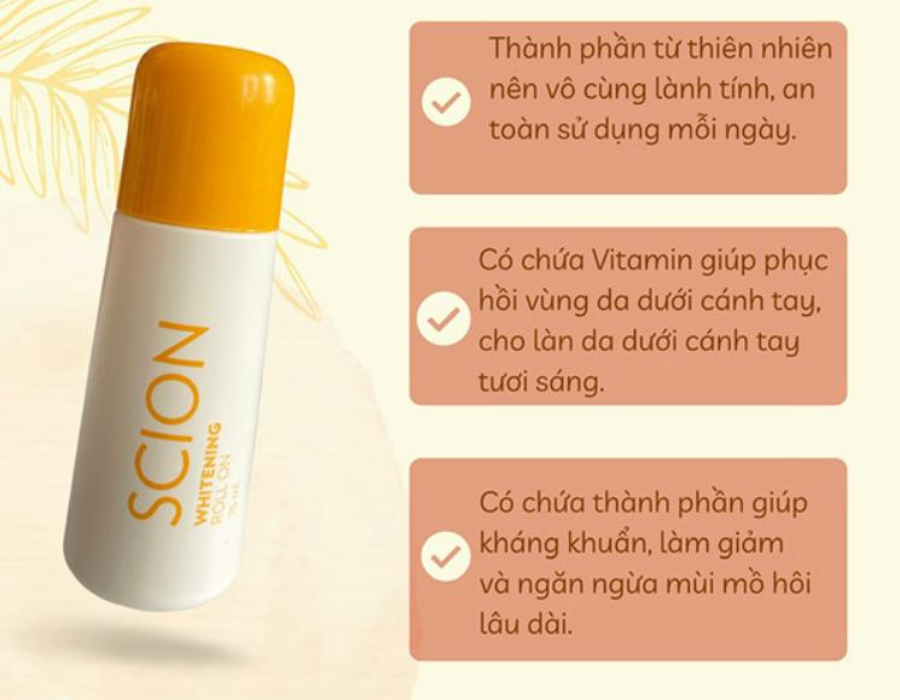 Chai Lăn SCION PURE WHITE ROLL ON NUSKIN NẮP VÀNG Khử Mùi Cơ Thể