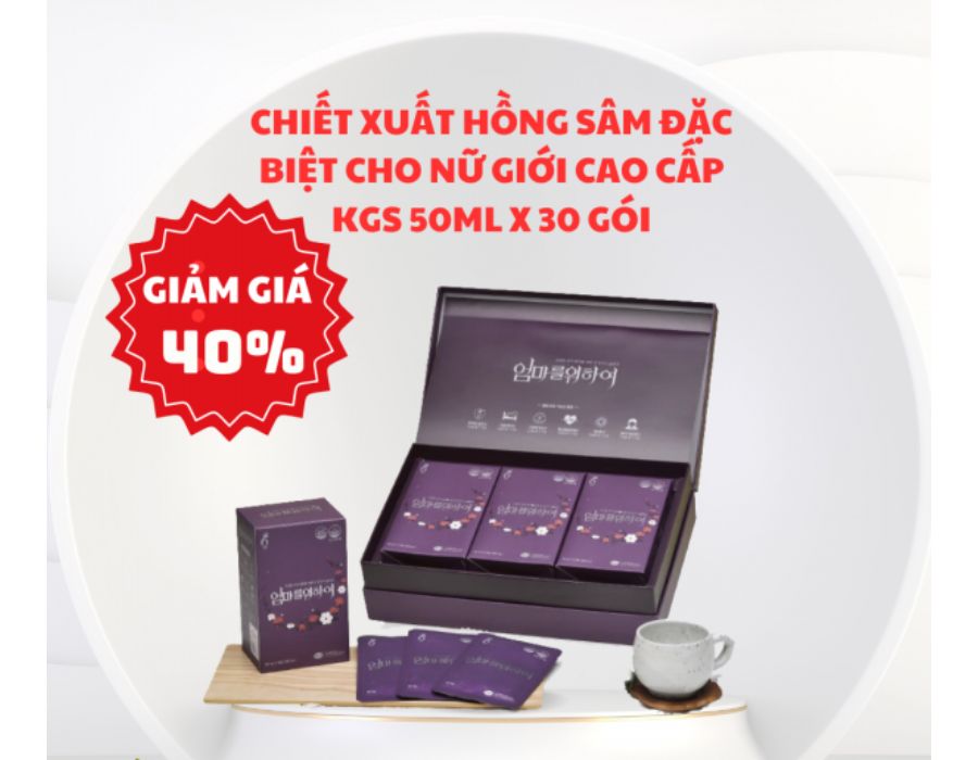 Chiết Xuất Hồng Sâm Đặc Biệt Dành Cho Nữ Giới Cao Cấp KGS - Giá mềm