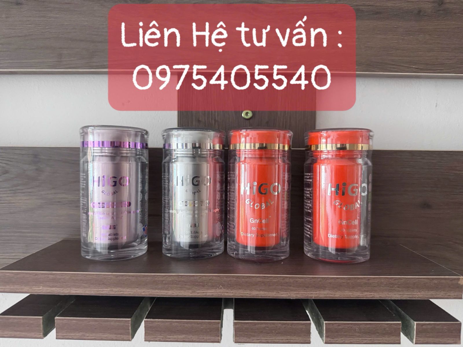 Liệu trình Chống lão hoá Gen - GnAKG - HIGO global - Nhập Khẩu USA - Liệu trình 5 lọ