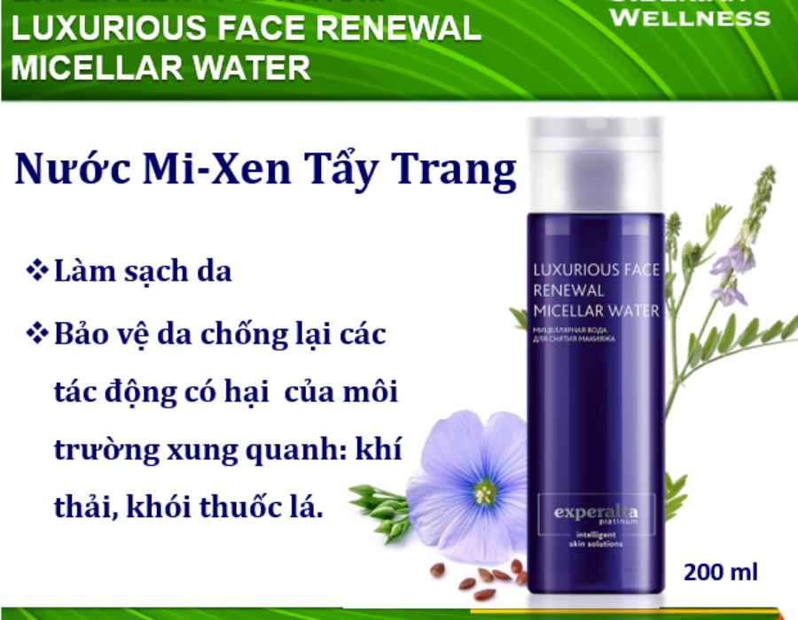 Nước MI XEN LUXURIOUS FACE RENEWAL MICELLAR WATER SIBERIAN Tẩy Trang