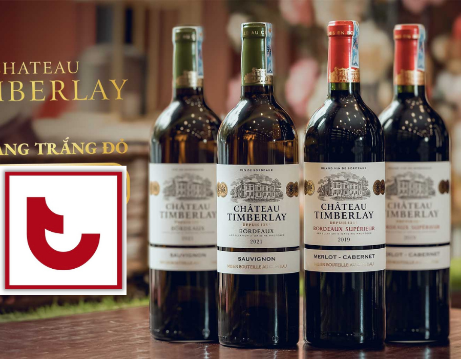 Rượu Vang Chateau Timberlay Bordeaux Superieur nhập khẩu Pháp ( 750ml / chai )