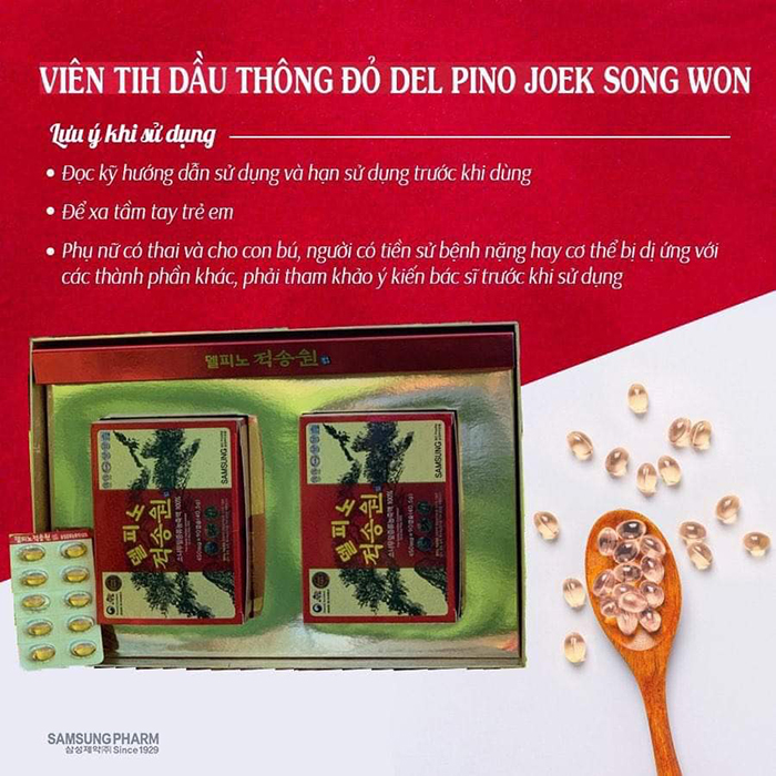 Tinh Dầu Thông Đỏ Cao Cấp Del Pino Joek Song Won - Giá ngập tràn nhiều ưu đãi