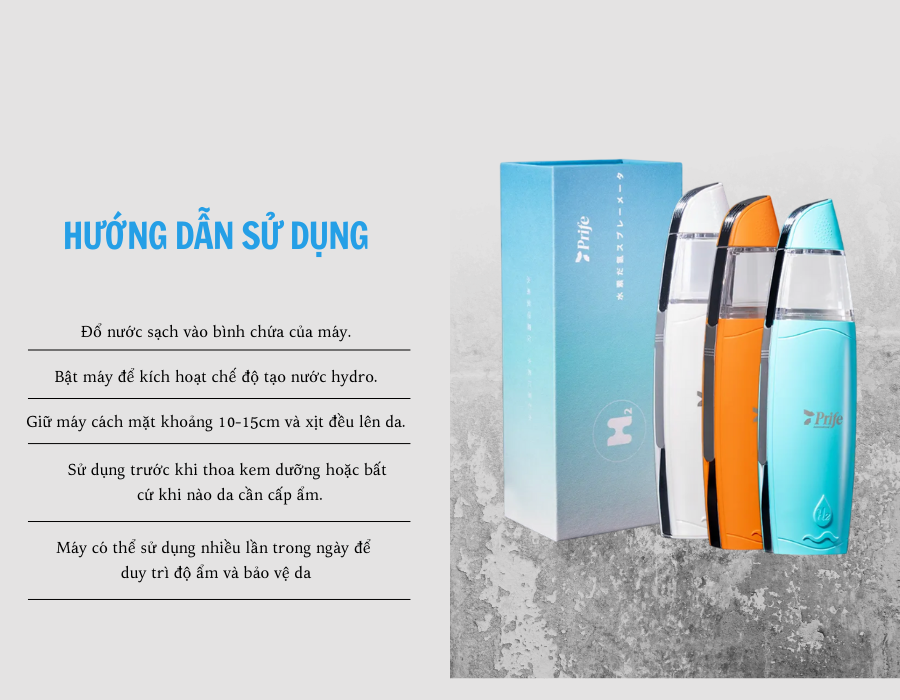 Máy Hydrogen - Chăm sóc làn da - Hydrogen Beauty Sprayer - Prife