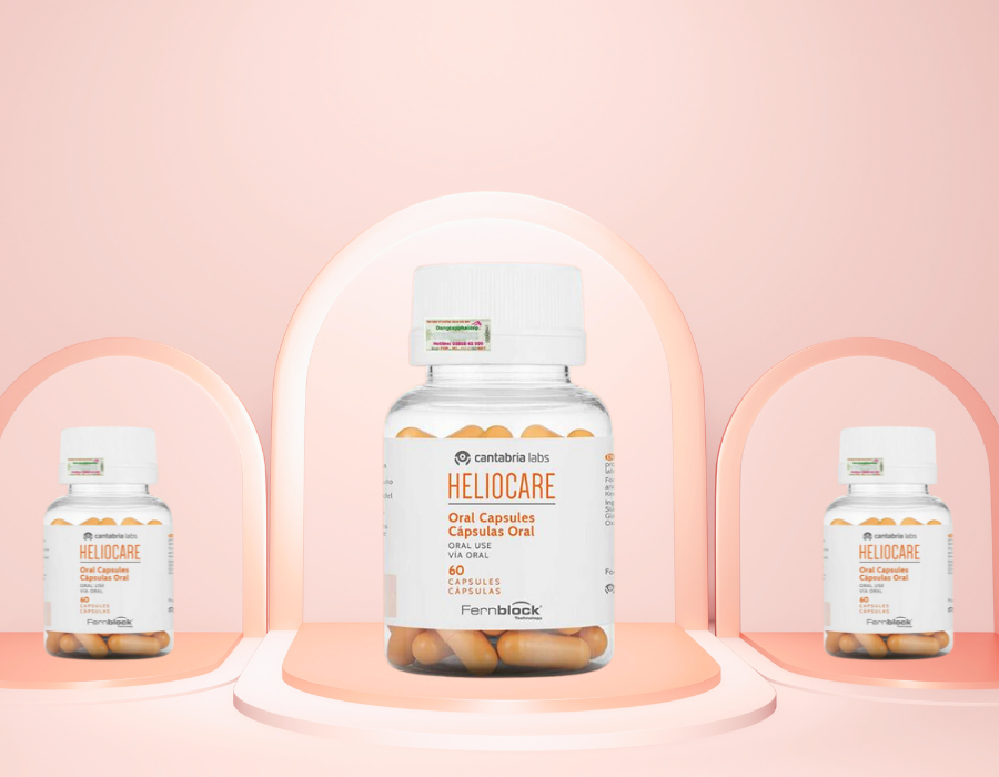 Viên uống chống nắng Tây Ban Nha Heliocare Capsulas Oral ngăn ngừa lão hoá 60 viên