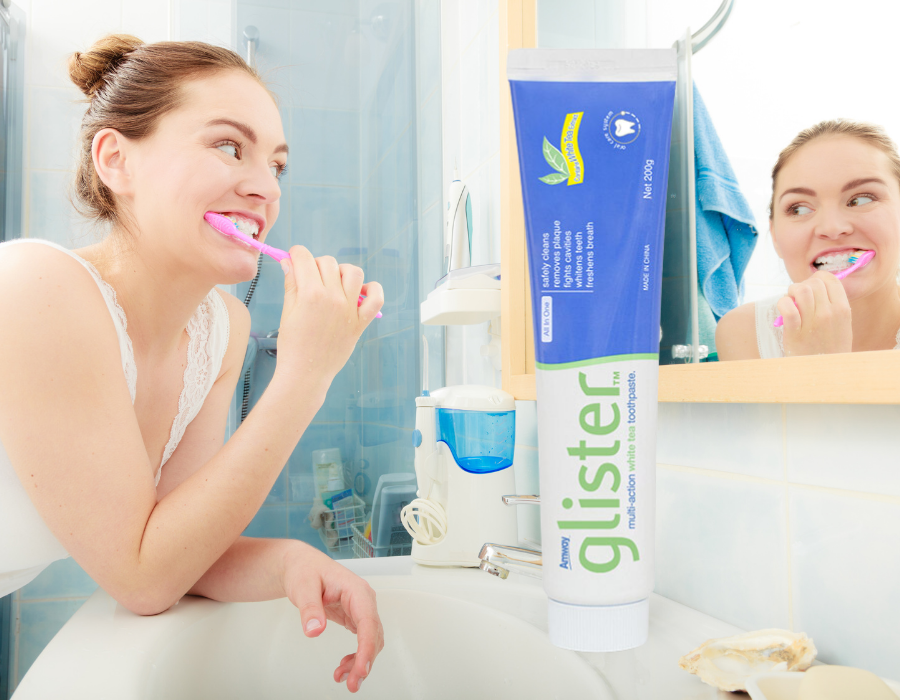 Kem Đánh Răng Glister Amway USA Cho Bạn Hàm Răng Trắng Sáng Chắc Khỏe - Giao Hàng Nhanh Chóng