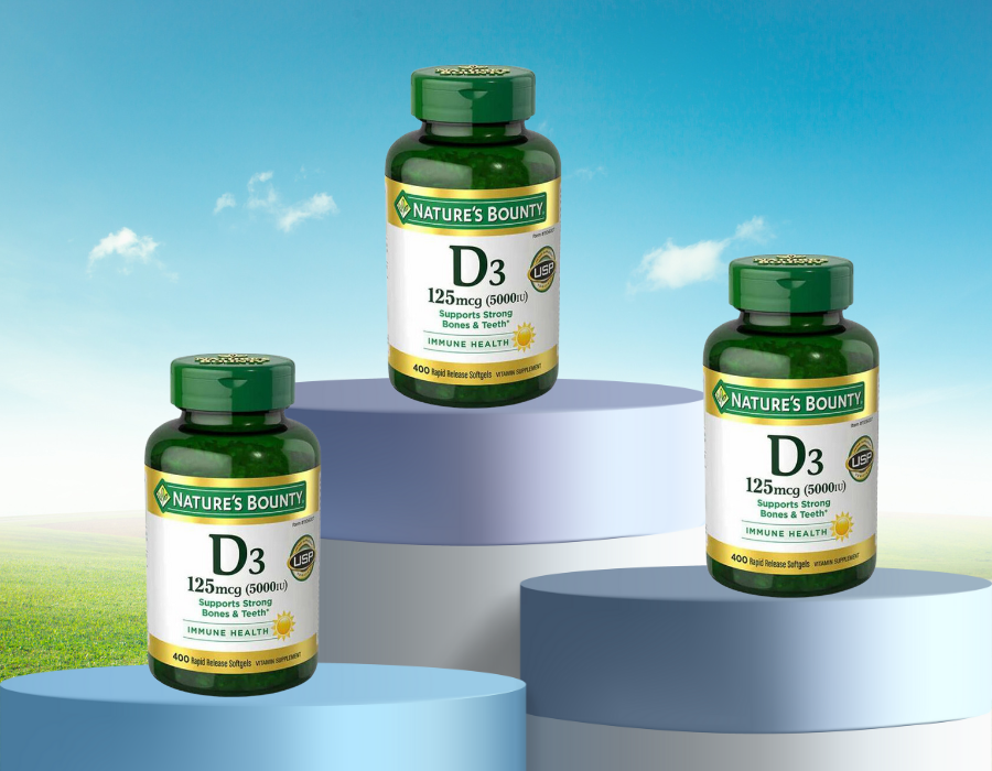 Viên Uống Bổ Sung Vitamin D3 Nature’s Bounty 5000IU USA - Giao Hàng Nhanh Chóng