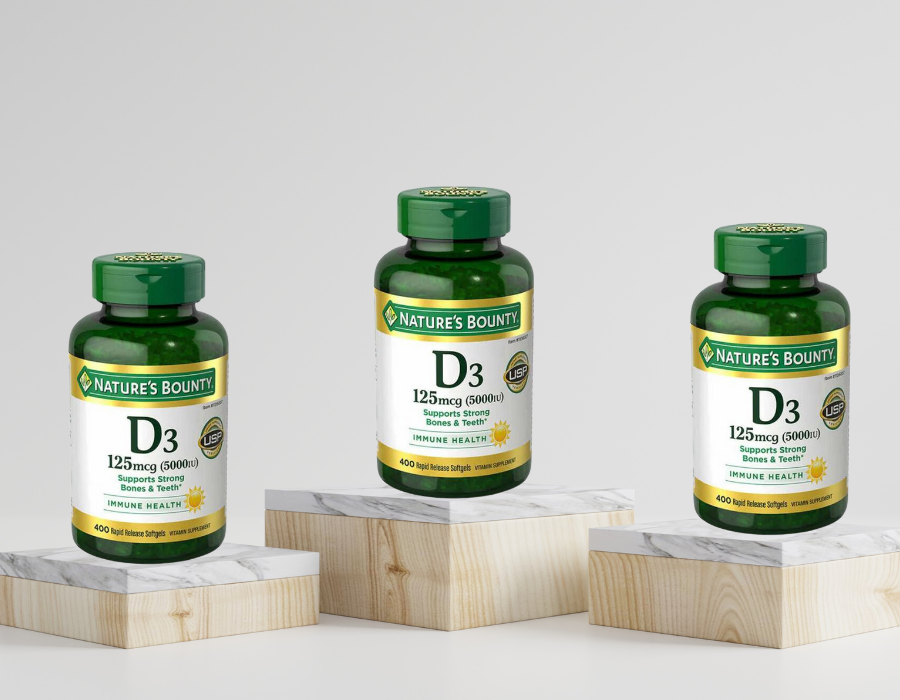 Viên Uống Bổ Sung Vitamin D3 Nature’s Bounty 5000IU USA - Giao Hàng Nhanh Chóng