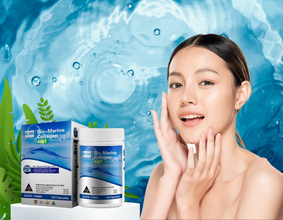 Viên Uống Costar Bio-Marine Collagen 4 in 1 Từ Úc Giúp Trắng Da, Chống Lão Hóa - Giao Hàng Nhanh Chóng