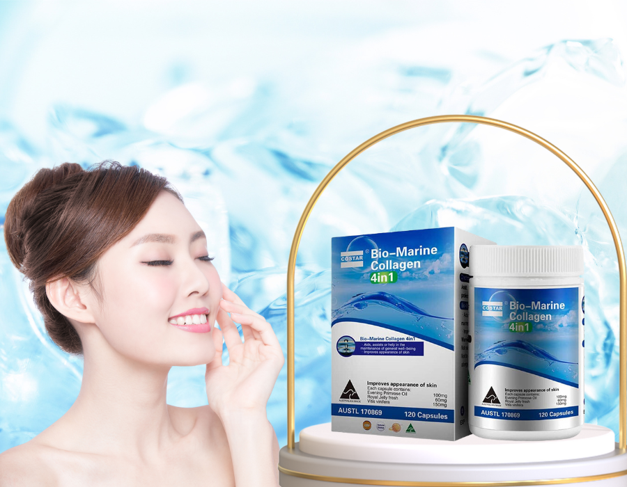 Viên Uống Costar Bio-Marine Collagen 4 in 1 Từ Úc Giúp Trắng Da, Chống Lão Hóa - Giao Hàng Nhanh Chóng