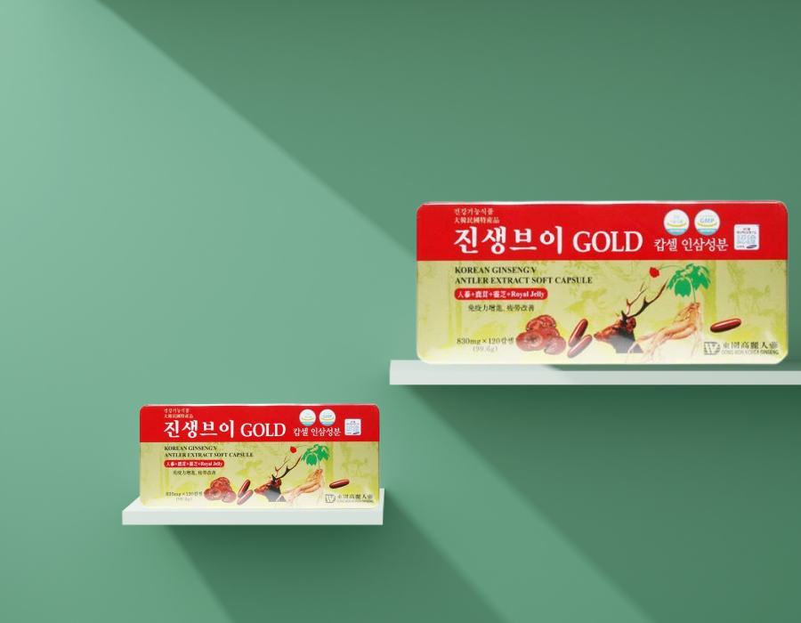 Viên Uống Sức Khỏe Korean Ginseng V Antler Extract Soft Capsule Hàn Quốc