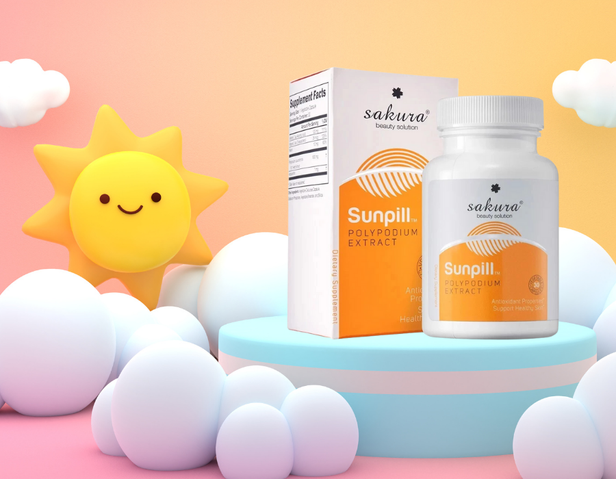 Viên Uống Sakura Sunpill Japan Từ Thảo Dược Giúp Chống Nắng Toàn Thân