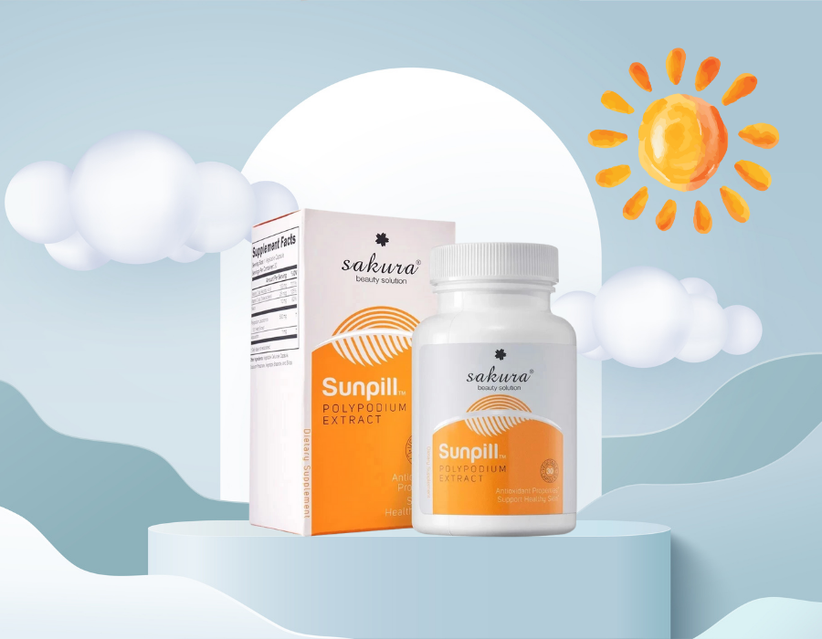 Viên Uống Sakura Sunpill Japan Từ Thảo Dược Giúp Chống Nắng Toàn Thân